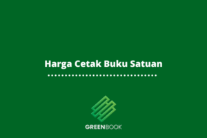 Harga Cetak Buku Satuan.