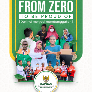 REFLEKSI SARU DEKADE BAZNAS PROVINSI PAPUA FROM ZERO TO BE PROUD OF DARI NOL MENJADI MEMBANGGAKAN